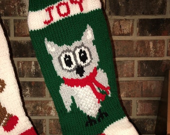 Owl Stocking Etsy