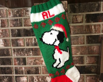 Beagle Christmas Stocking                           DIGITAL PATTERN ONLY