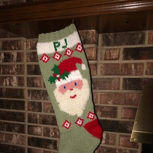 Santa Christmas Stocking                 DIGITAL PATTERN ONLY