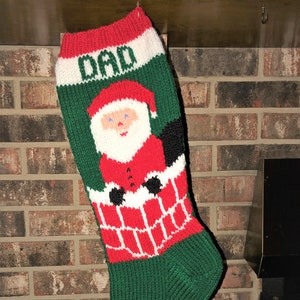 Santa Chimney Christmas Stocking  DIGITAL PATTERN ONLY