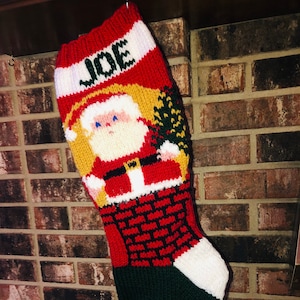 Santa in a Chimney   DIGITAL PATTERN  ONLY