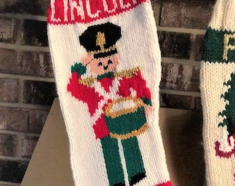 Chaussette de Noël soldat MOTIF NUMÉRIQUE UNIQUEMENT
