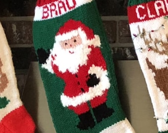 Santa Waving Stocking                    DIGITAL PATTERN ONLY