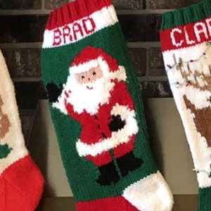Santa Waving Stocking                    DIGITAL PATTERN ONLY