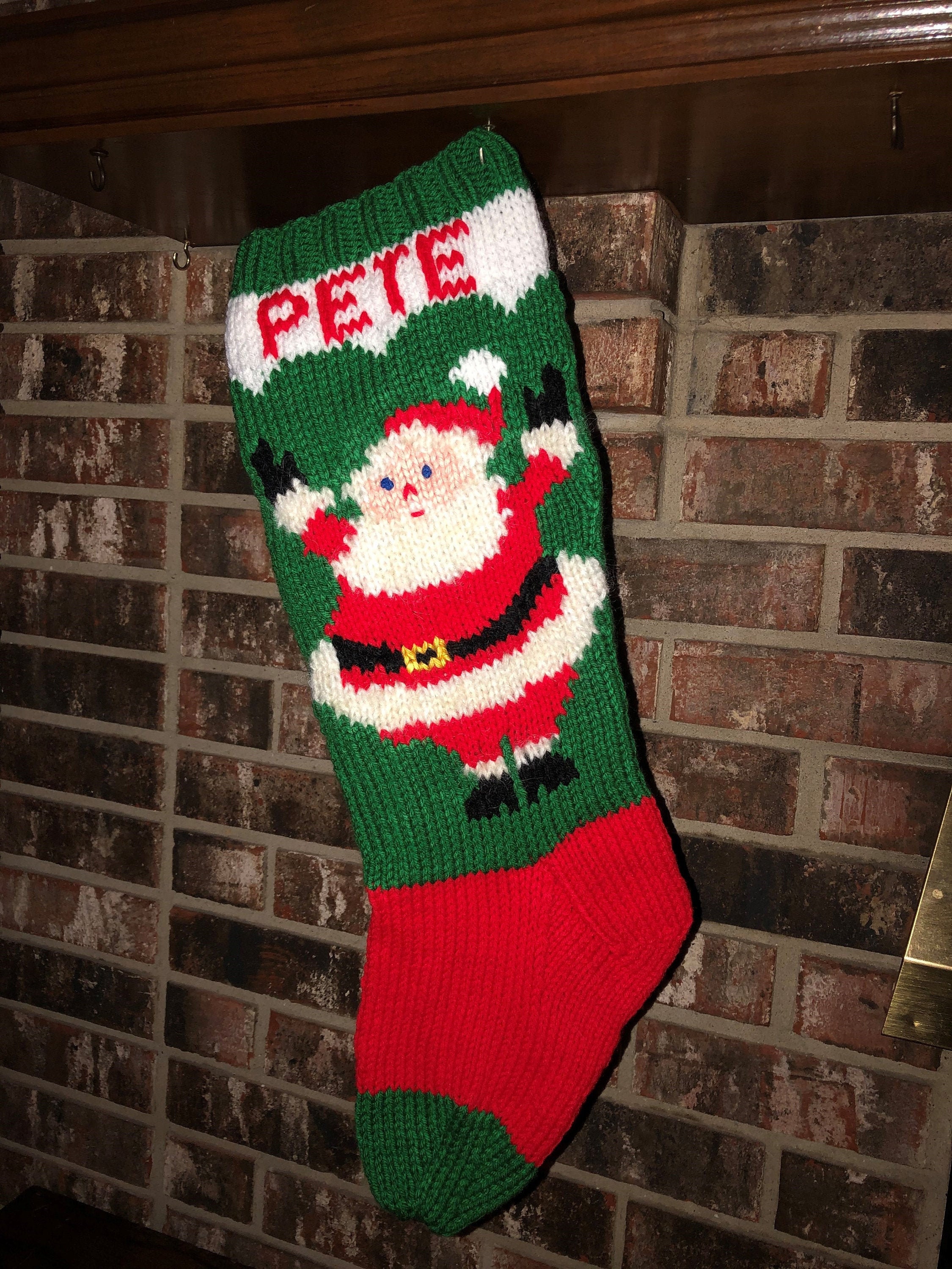 Happy Santa Stocking                            DIGITAL   PATTERN   ONLY