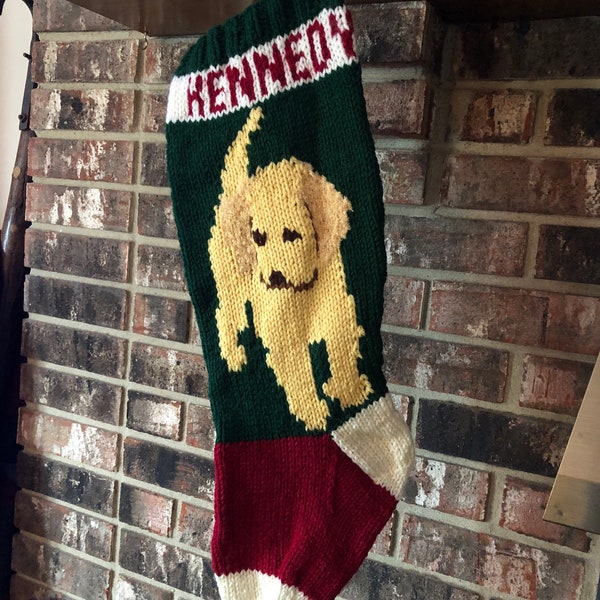 Dog Christmas Stocking                              DIGITAL PATTERN  ONLY