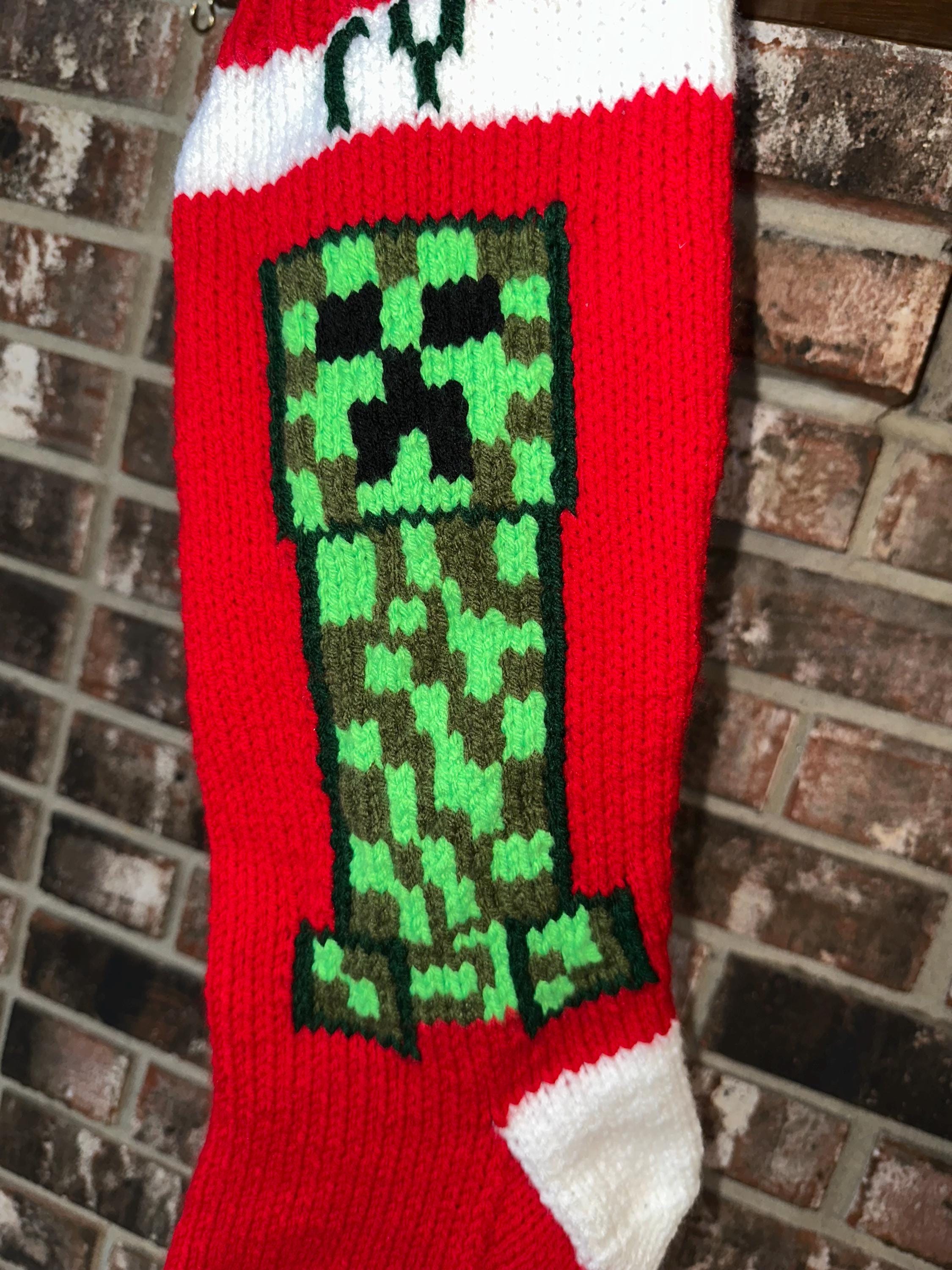 Minecraft Stocking DIGITAL PATTERN ONLY - Etsy