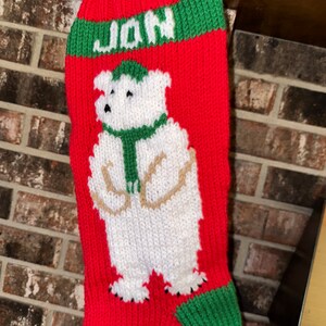 Polar Bear Stocking DIGITAL PATTERN ONLY - Etsy