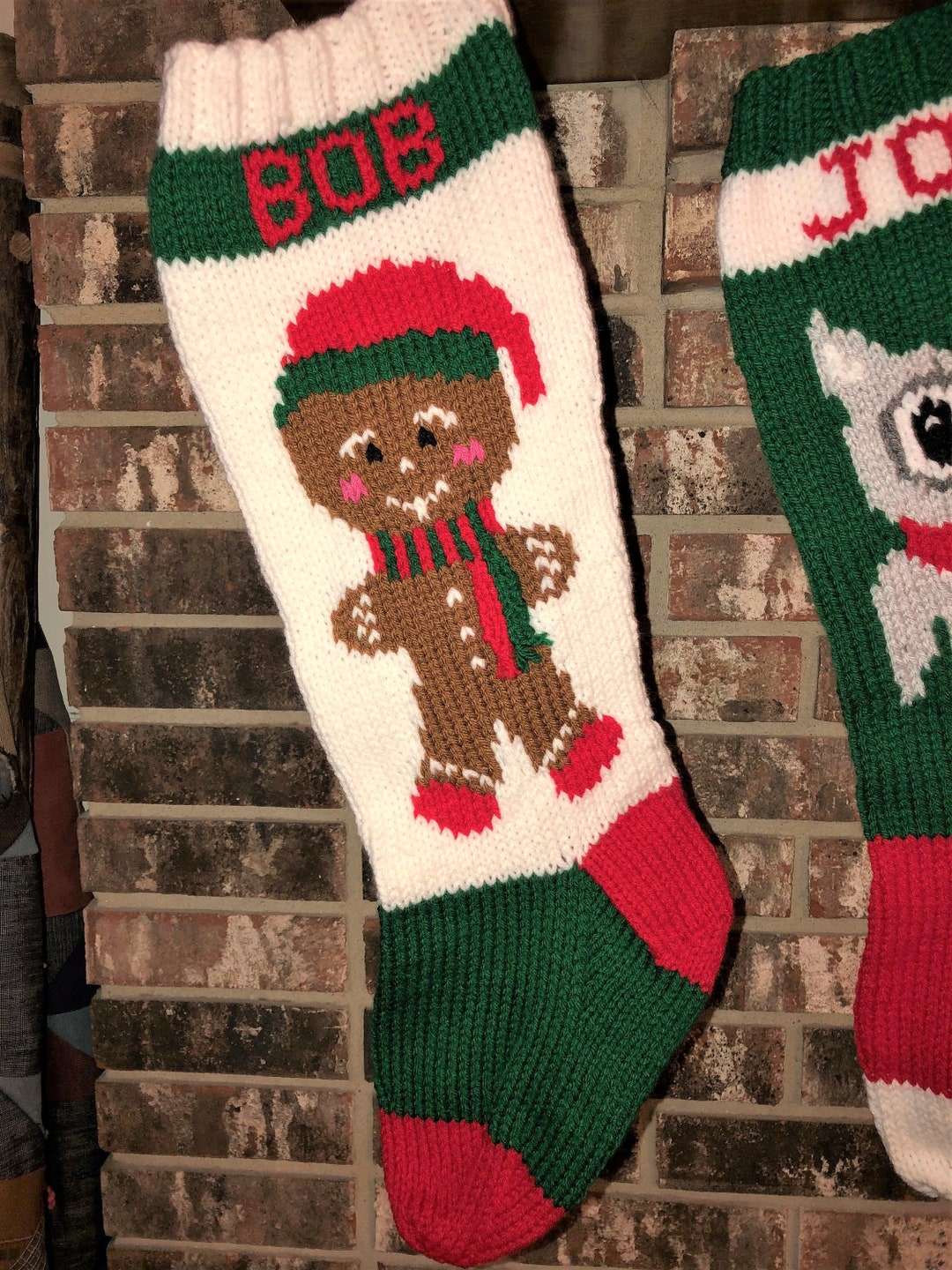 Gingerbread Boy Stocking DIGITAL PATTERN ONLY Etsy