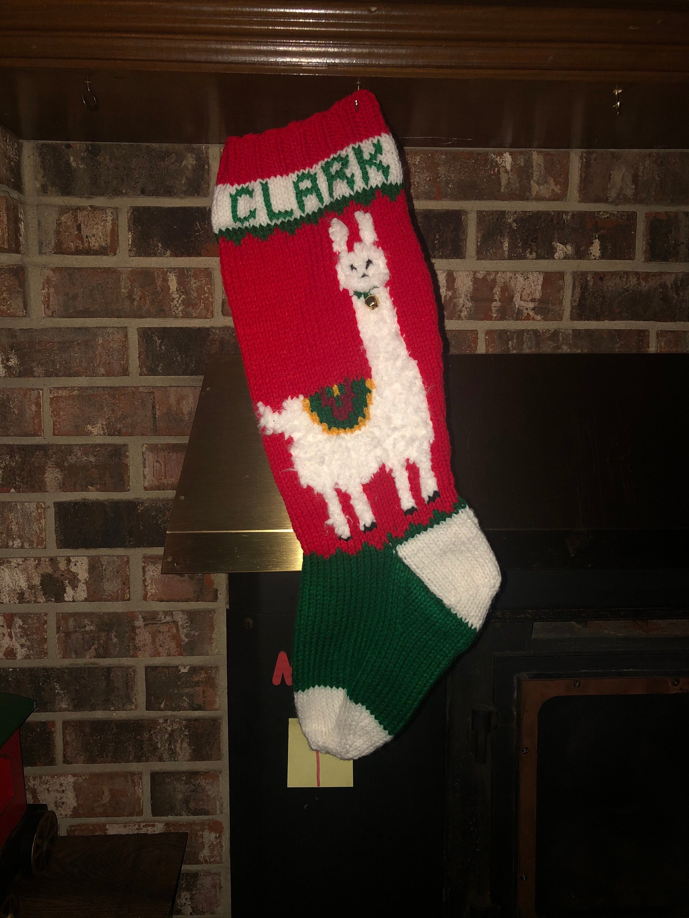 Llama Christmas Stocking                            DIGITAL  PATTERN ONLY