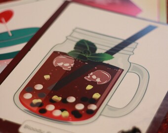 Print A5 • Bloody Bubble Tea
