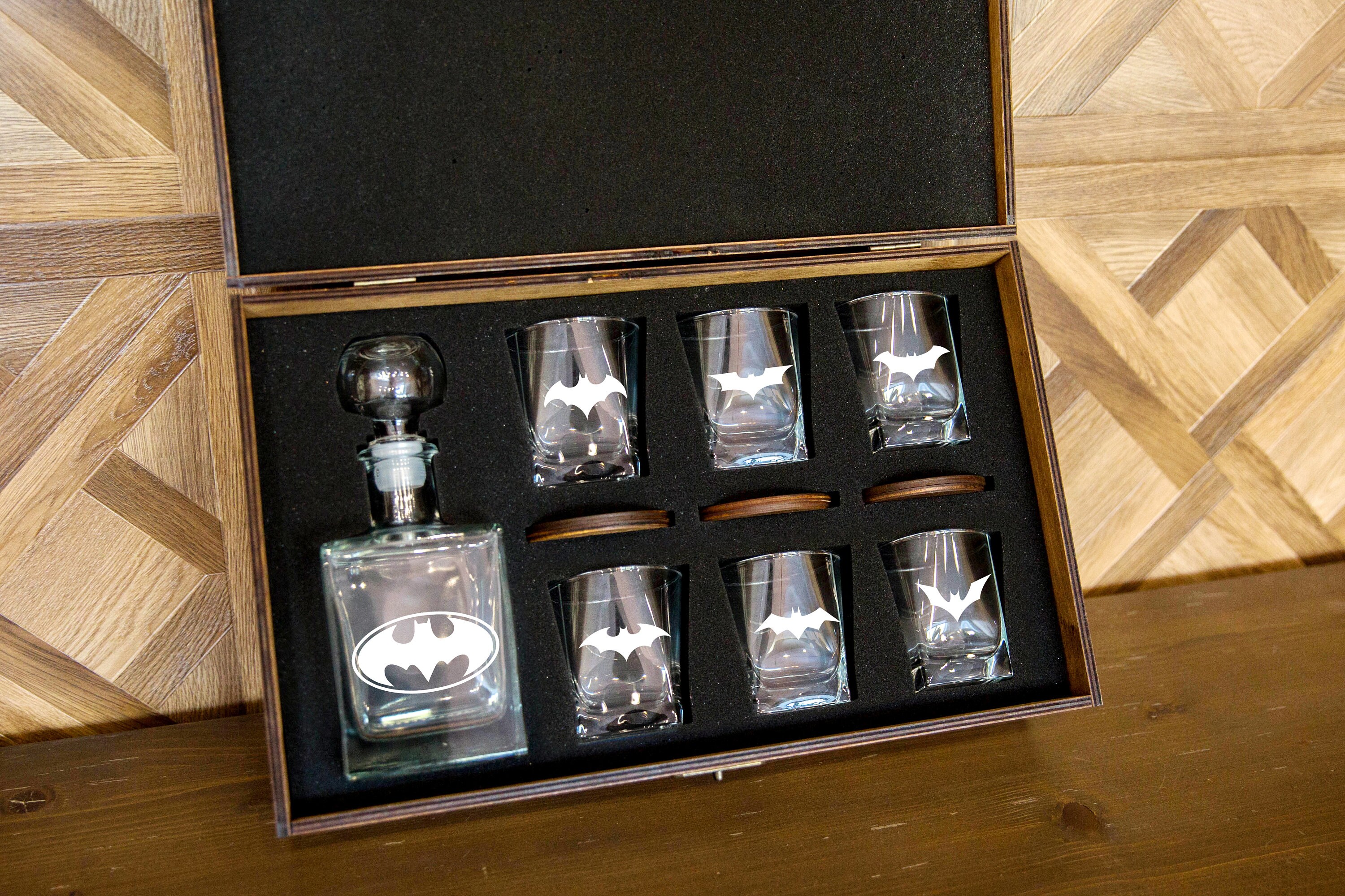 Whiskey glasses Gift Christmas gift whiskey decanter set Glass Etsy