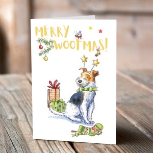 Carte de Noël Fox Terrier