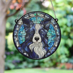 Border Collie - statuette de chien, buste suspendu, décoration unique pour les amoureux des Border Collie - statuette de chien, buste suspendu, décoration unique pour les amoureux des