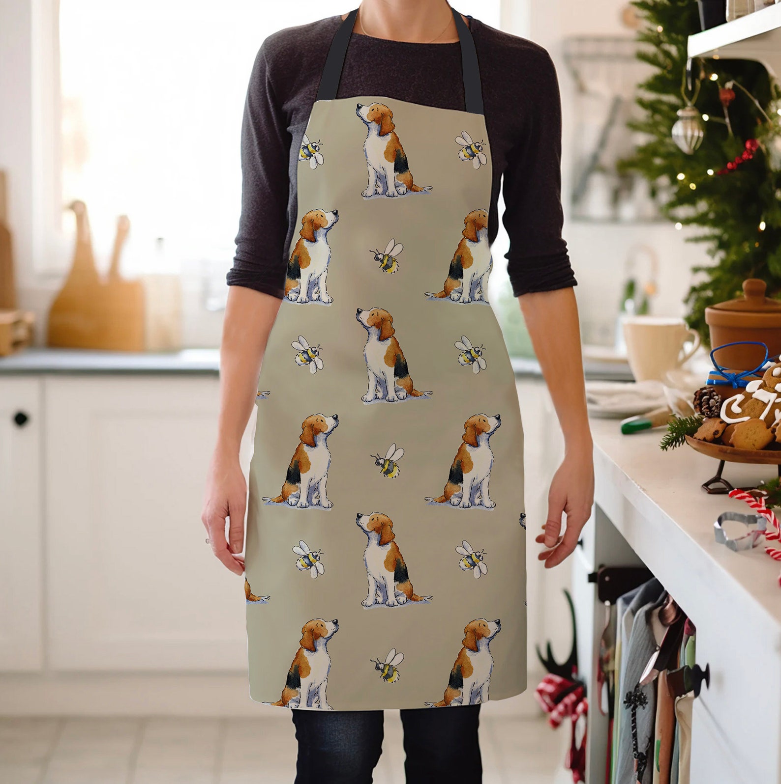 This fun apron would be a great gift to a beagle owner or enthusiast