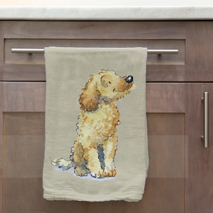 Cockapoo Blonde Tea Towel