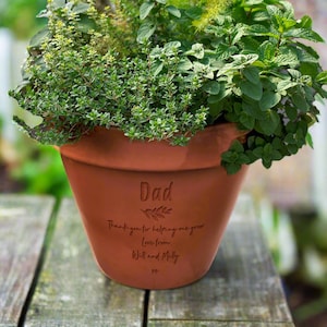 Thank You For Helping Me Grow Personalised Plant Pot
