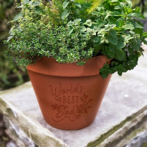 World&#39;s Best Dad Plant Pot