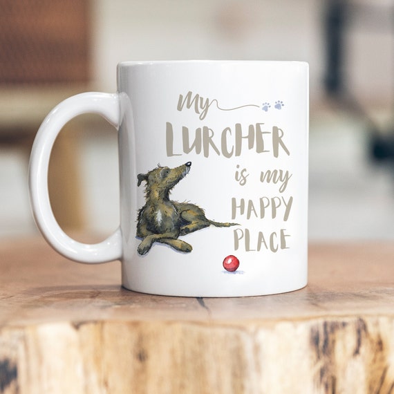 My Happy Place Lurcher Ceramic Mug UK