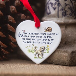 Cavapoo Blonde Wenn Morgen Keramik Herz Startet