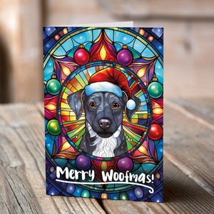 Carte de Noël Patterdale dans un bonnet de Noel