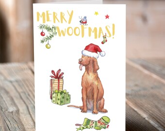 Vizsla Christmas Card