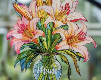 Everlasting Lilys in Vase