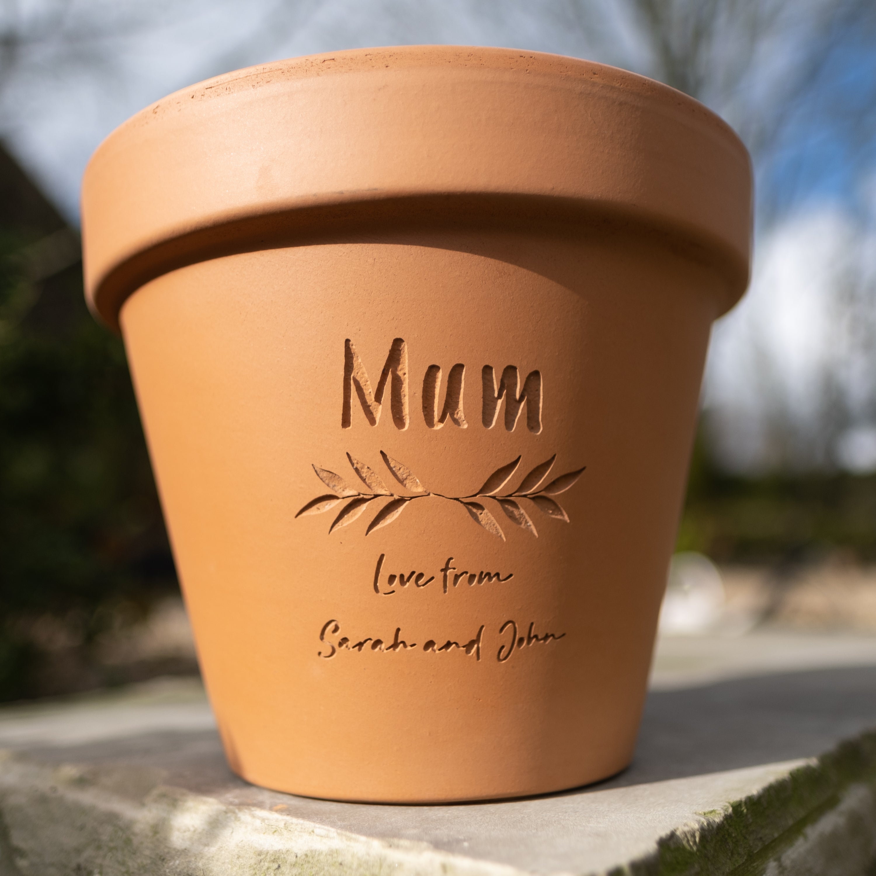 Personalised Engraved Plant Pot - Etsy