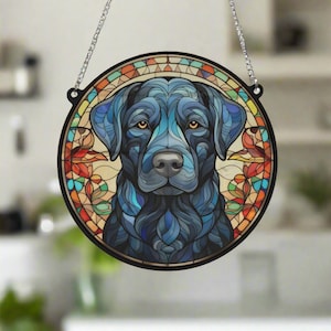 Labrador Stained Glass Effect Suncatcher