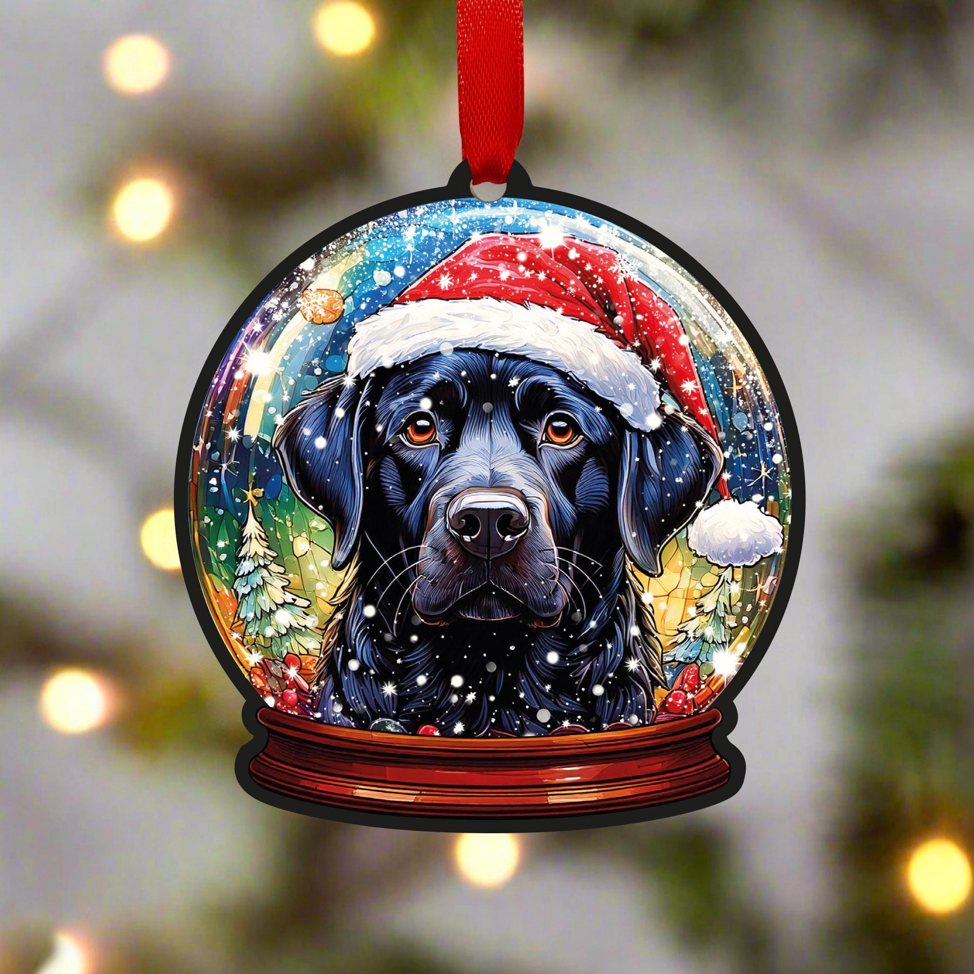 Old World Christmas Ornamenten: Cockapoo Puppy glas geblazen ornamenten voor kerstboom (12440