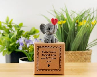 Mum, Never Forget How Much I Love You - Tiny Little Gifts - Eli the Elephant