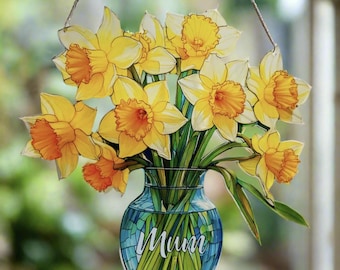 Everlasting Daffodils in Vase