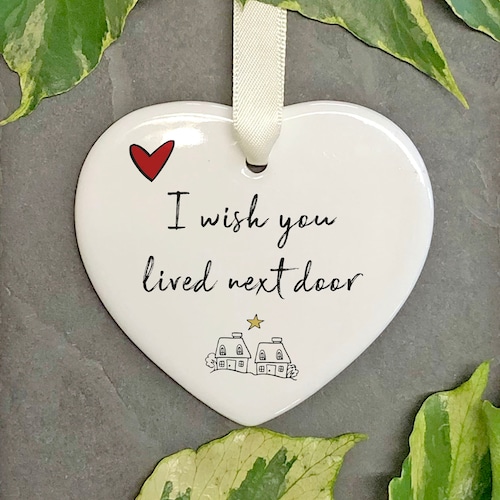 Tasse I Wish You Lived Next Door ? Amour significatif, idée cadeau, thé
