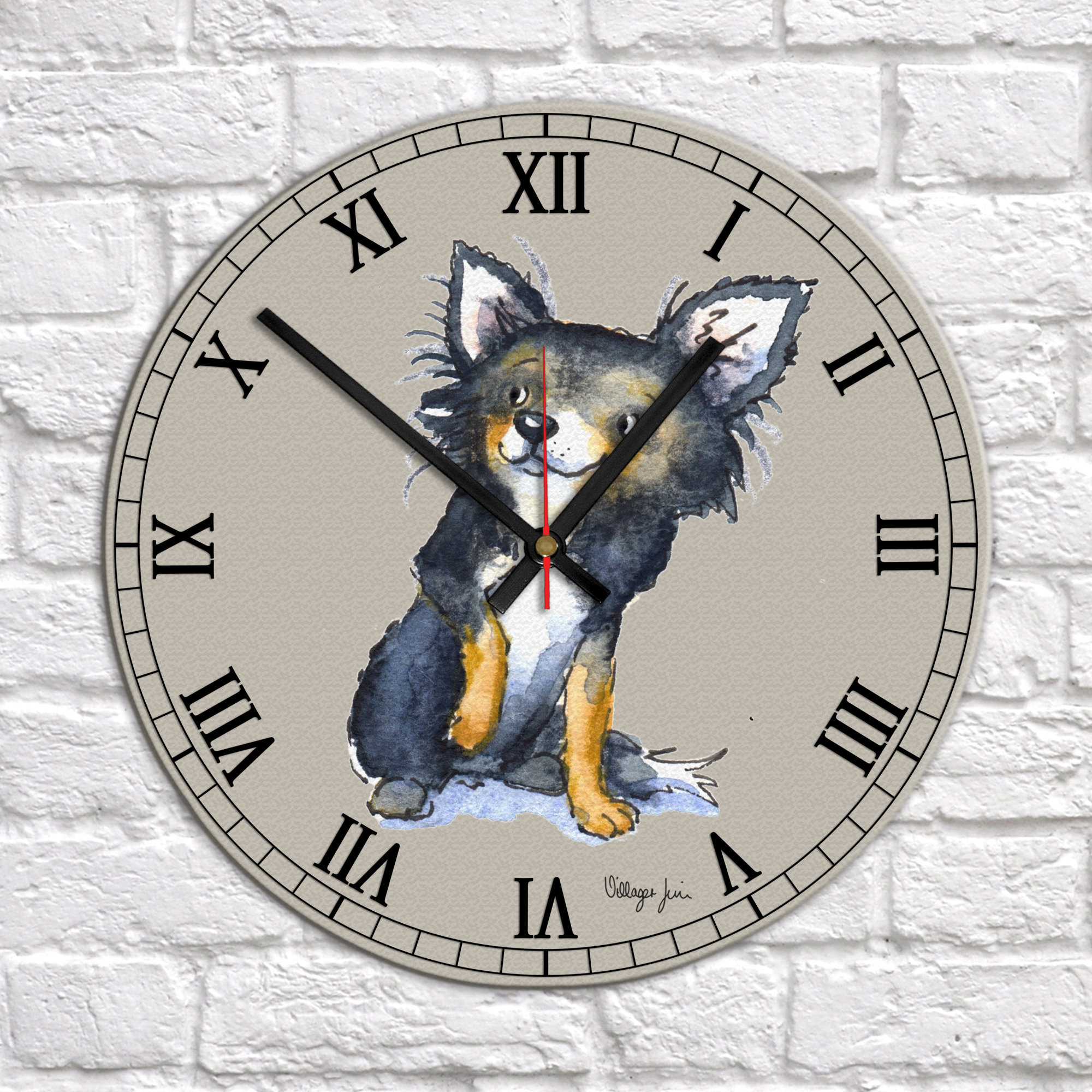 Chihuahua Clock