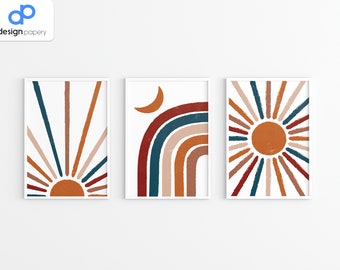 Mid Century Wall Art, Mid Century Modern, Abstract Wall Art, Mid Century Wall, Modern Wall Art, Mid Century Art,  Modern Boho Wall Art