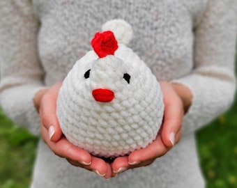 Pattern chicken crochet, аmigurumi plushie crochet chicken, Pattern toy chicken, home decor chicken, Easter decor