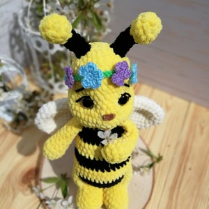 PATTERN: Bee Crochet bee pattern amigurumi bee pattern crocheted baby bee pattern, Crochet Cute Bee Plush Pattern image 4