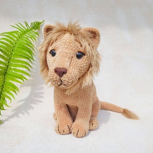 Crochet Lion pattern, Pattern toy lion, Amigurumi Realistic lion, Plush toy lion