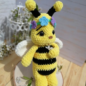 PATTERN: Bee Crochet bee pattern amigurumi bee pattern crocheted baby bee pattern, Crochet Cute Bee Plush Pattern image 3