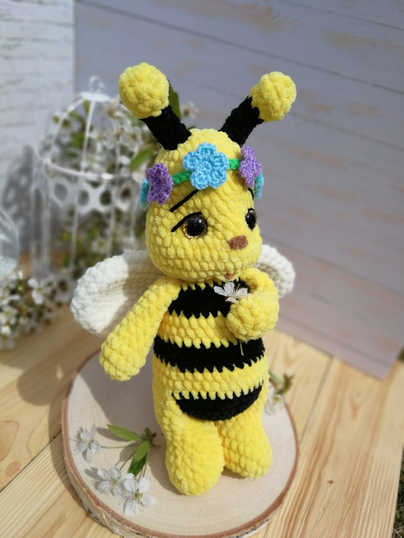 PATTERN: Bee Crochet bee pattern amigurumi bee pattern crocheted baby bee pattern, Crochet Cute Bee Plush Pattern image 3