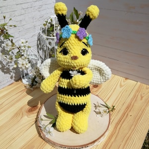 PATTERN: Bee Crochet bee pattern amigurumi bee pattern crocheted baby bee pattern, Crochet Cute Bee Plush Pattern image 2