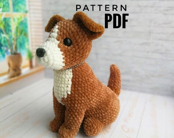 Crochet Dog pattern, Pattern toy dog, Amigurumi Realistic Doggie, Puppy PDF Tutorial