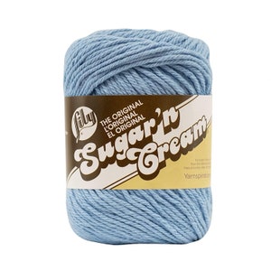 Lily Sugar'N Cream Dazzle Blue Yarn - 6 Pack of 71g/2.5oz - Cotton - 4  Medium (Worsted) - 120 Yards - Knitting/Crochet
