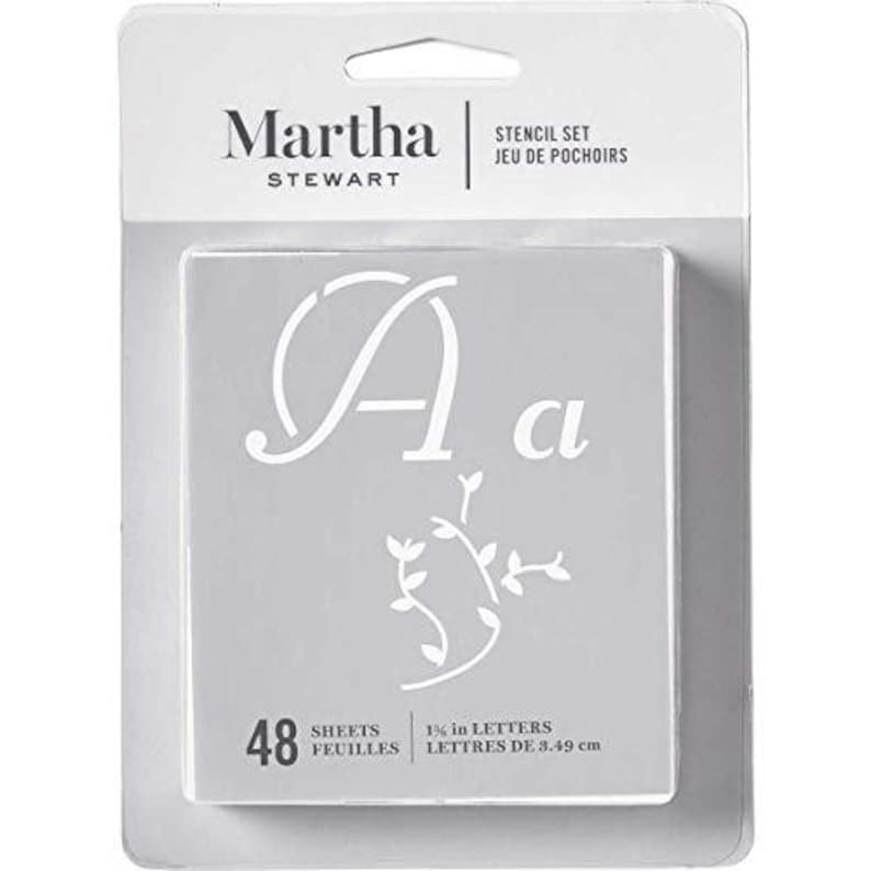 Martha Stewart Crafts Alphabet Stencil, 32276 Italic Flourish image 1