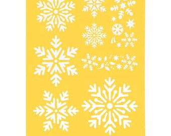 Darice® Craft Stencils Assorted Snowflakes 8.5 x 11 inches