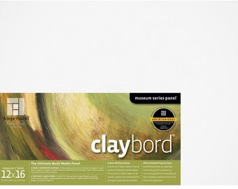 Ampersand Museum Series Claybord Panels for Paint & Ink 2" Depth Cradled 12X16"