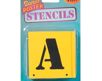 Darice® Poster Lettering Stencils: 2 inch Large Letter Stencils