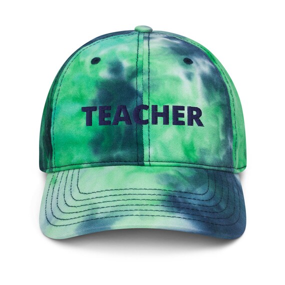 Teacher Tie Dye Hat Professional Work Hats and Caps for Men and Women All Caps Hats Streetwear Hats Popular Hats for Men Vintage Hats