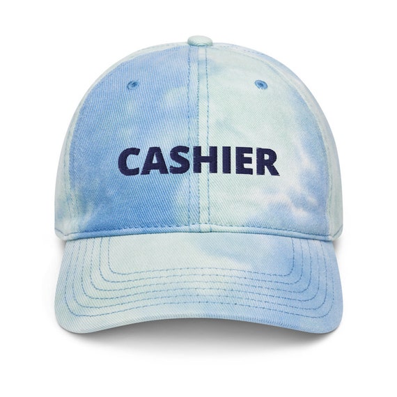 Cashier Tie Dye Hat Professional Embroidered Work Hats for Men and