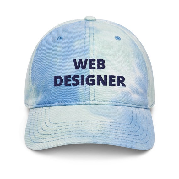 Web Designer Tie Dye Hat Professional Work Hats and Caps for Men and Women  Online Hat Store for Men and Women Custom Embroidered Hats 